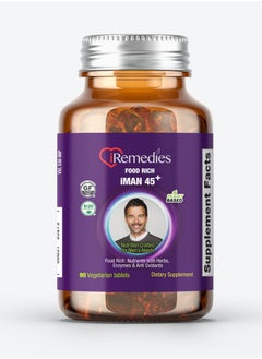 Food Rich iMAN 45+ MultiVitamins & Minerals With Herbs, 90 Vegetarian Tablets
