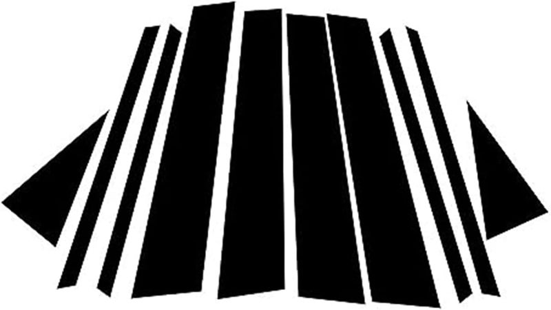 Wivplex Glossy Black Car Window Trim Covers for Skoda Karoq - Image 1