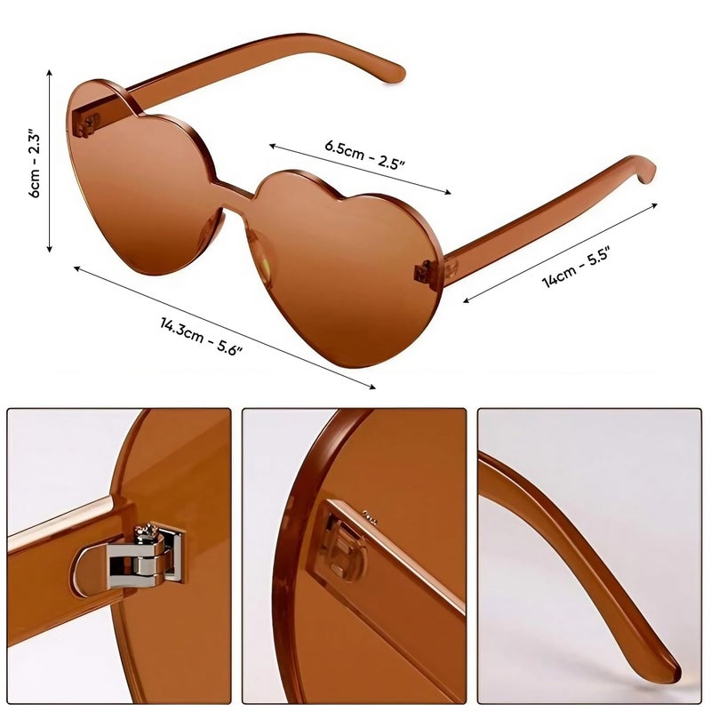 Funcredible Brown LED Cowboy Hat and Glasses â€“ Light-Up Cowgirl Costume Accessories for Adults - Image 3