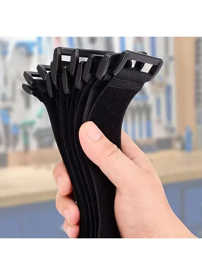 6 Pcs Reversible Hook and Loop Straps 19.7 Inches Self Adhesive Ties for Cargo Storage - Image 4