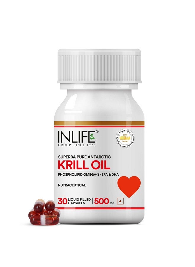 Inlife زيت الكريل إنلايف سوبربا فوسفوليبيد أوميغا 3 مع أستازانتين 500 ملغ - 30 كبسولة - Image 1