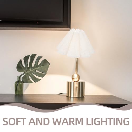 DOITOOL 1pc Petal Table Lamp Shade Accessories Clip Desk Lamp E27 Bulb Chandelier Light Cover Cloth Lampshade Floor Light Shade Cloth Light Shade Fashion Lampshade Wall Light Cover - Image 2