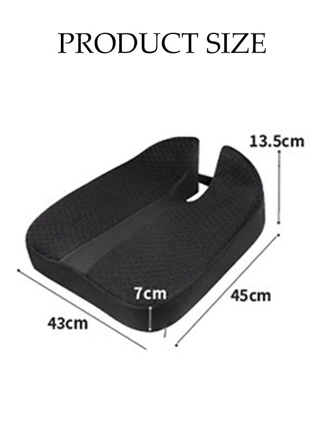 DUNISO Seat Cushion for Car Seat Driver,Upgraded Car Seat Cushion Pad,Car Seat Cushions for Driving with Tie,Soft and Comfortable，for Short People Driving, Truck Driver, for Truck Accessories Office Chair,Black - Image 2