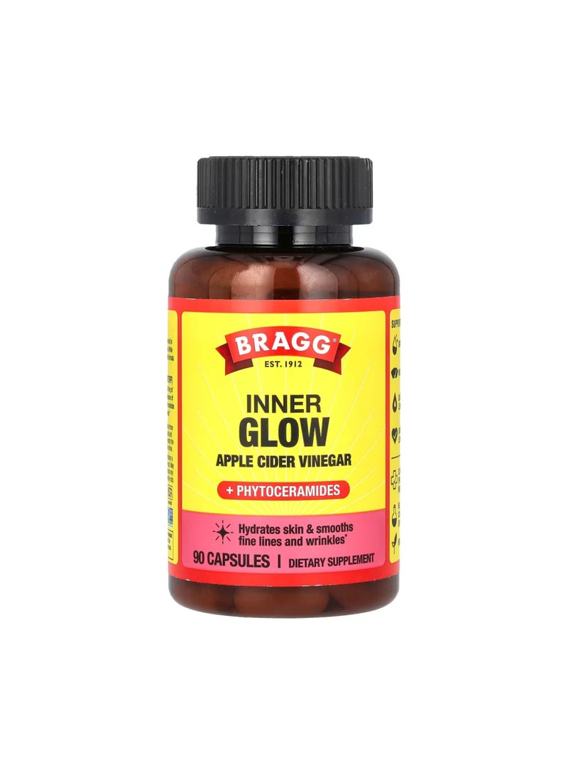 Inner Glow Apple Cider Vinegar + Phytoceramides 90 Capsules