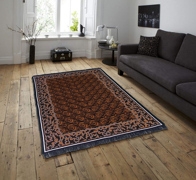 Braids Home Jacquard Weaved Premium Living Room Carpet and Area Rug -(5ft x 7 ft, Multicolor) - Image 5