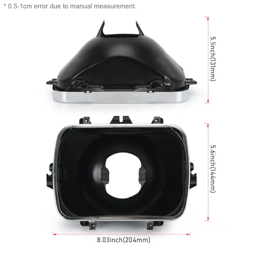 FQRANBO 42437 Headlight Bucket Kit, 5X7 Headlamp Bracket Mounting Kit Compatible with Chevrolet Express GMC Savana 1500 2500 3500 S‎afari Yukon Topkick Chevy Exprress 4500 K10 K20 K30 (2 Pack) - Image 2
