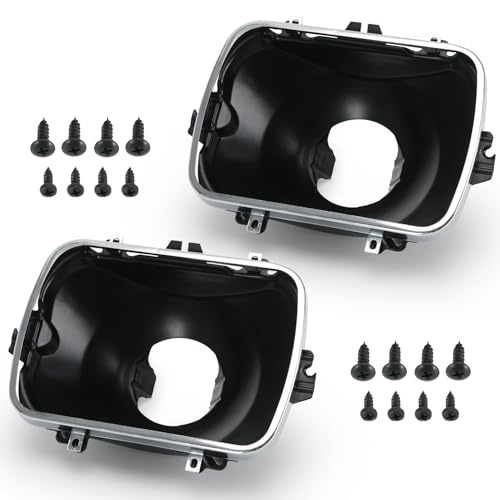 FQRANBO 42437 Headlight Bucket Kit, 5X7 Headlamp Bracket Mounting Kit Compatible with Chevrolet Express GMC Savana 1500 2500 3500 S‎afari Yukon Topkick Chevy Exprress 4500 K10 K20 K30 (2 Pack) - Image 1