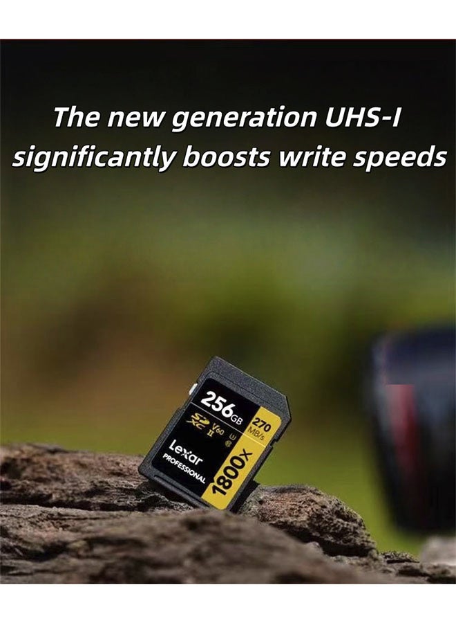 Lexar 256GB Professional 1800x SDXC UHS-II Cards, Up To 270MB/s Read, C10, V60, U1 SD Card - Image 3