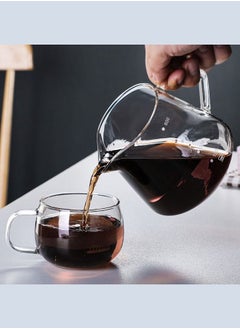 XiuWoo Heat Resistant Glass Coffee Dripper V60 Pour Over Coffee Maker Brewing Cup Coffee Filter Set 600ml  - Image 2