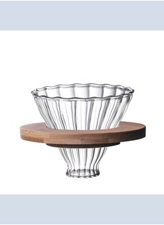 XiuWoo Heat Resistant Glass Coffee Dripper V60 Pour Over Coffee Maker Brewing Cup Coffee Filter Set 600ml  - Image 4