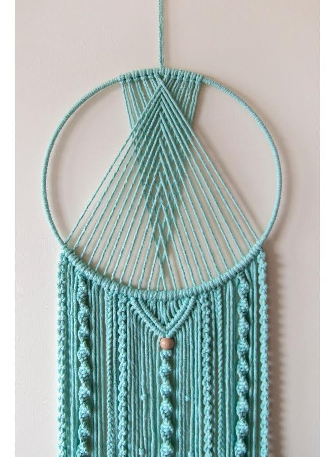 انتيكيانو مكرمية دريم كاتشر مصنوعة يدويا من القطن المنسوج بنمط بوهيمي - Image 4