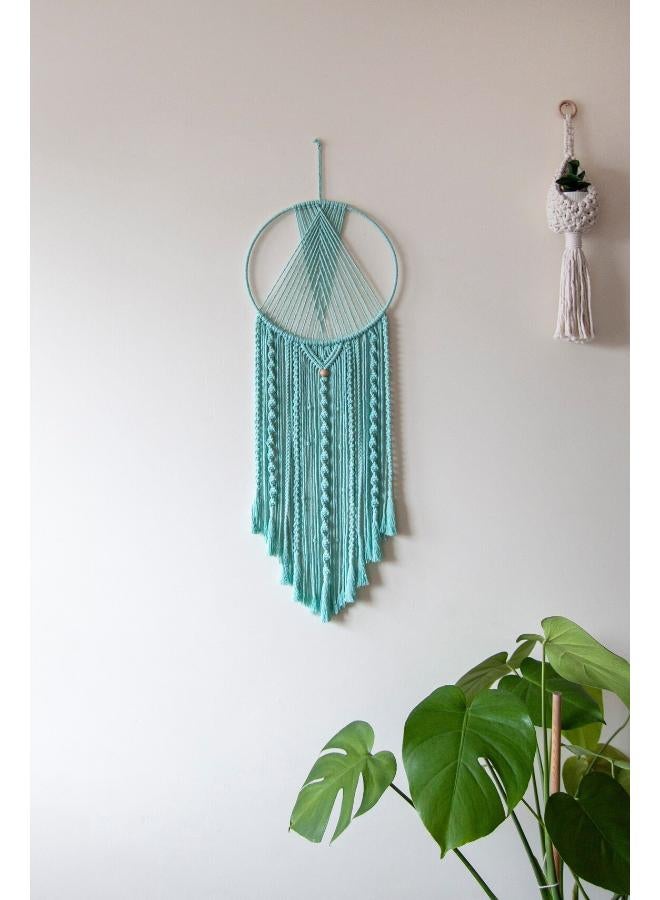 انتيكيانو مكرمية دريم كاتشر مصنوعة يدويا من القطن المنسوج بنمط بوهيمي - Image 2