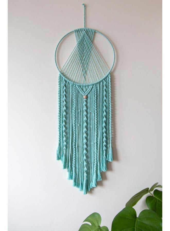 انتيكيانو مكرمية دريم كاتشر مصنوعة يدويا من القطن المنسوج بنمط بوهيمي - Image 1