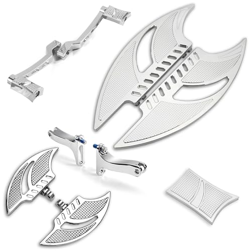 TOPRAMETAL for Harley Chrome floorboard Passenger footboards Road King FLHR Road Street Glide Ultra Limited Low FLHTKL Heel Toe Shift Lever 1980-2023 - Image 1