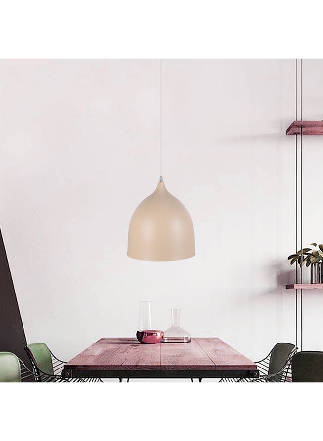 El Rawda Lighting Montro Ceiling Lamp -Single | modern decorative LED E27 pendant light ceiling lamp hanging | suitable for any room | Color: Beige | Size: 70x26 cm