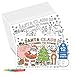 Tiny Expressions Christmas Santa Placemats for Kids Pack of 12 Holiday Placemats Coloring Activity Paper Mats for Kids Table Disposable Bulk Bundle Set - Image 3