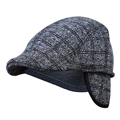 Zacharias Men's Golf Cap with Earmuff (Grey; Free Size) - Image 1