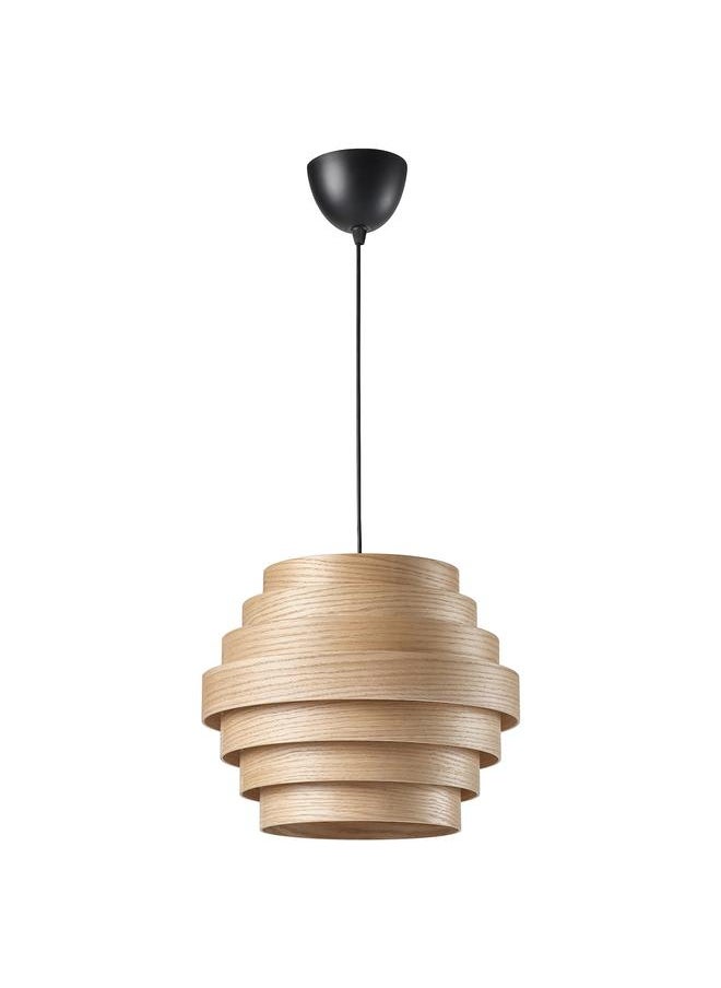erorex Pendant lamp, white stained oak veneer/black, 40 cm  - Image 1
