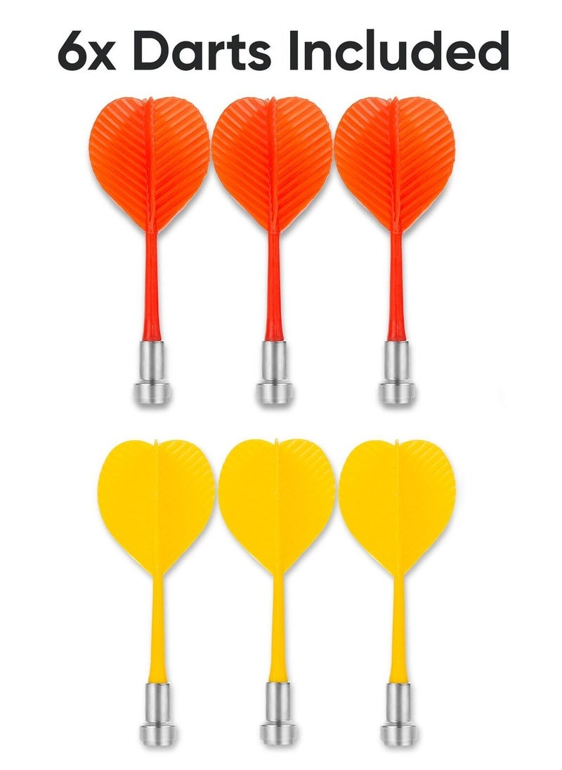 Generic 17'' Magnetic Darts Board Game 2-Sided with 6Pcs Safety Darts for Kids and Adult  - Image 5