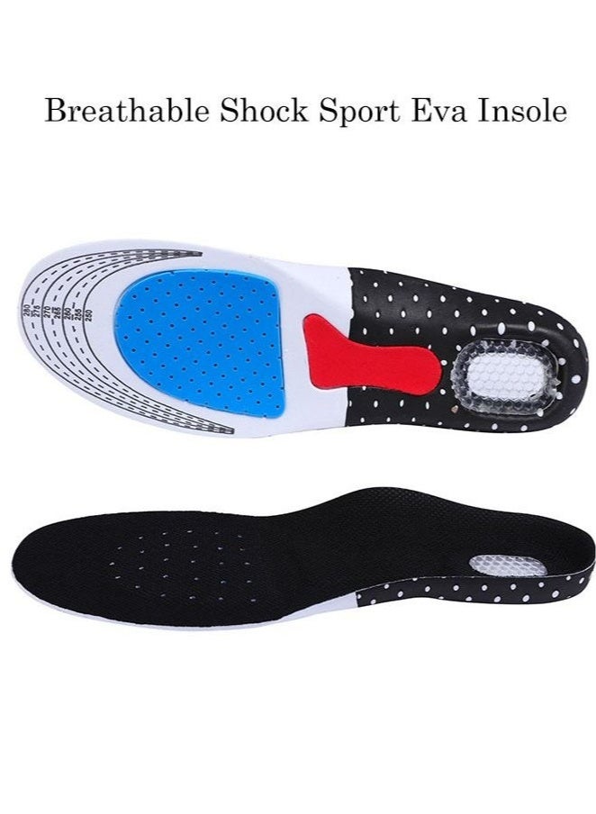 Breathable Shock Sport Eva Insole, Cut-To-Fit Shoe Cushion, Comfortable Insoles Relieve Foot Pain& Pressure Pain Cushion for Women & Men, Suitable for Athletic Casual & Work（40-45） - Image 1