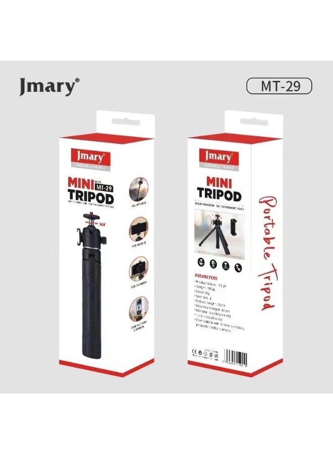 Jmary MT-29 Mini Extendable Live Streaming Desktop Tripod Selfie Stick Camera Phone Holder - Image 3