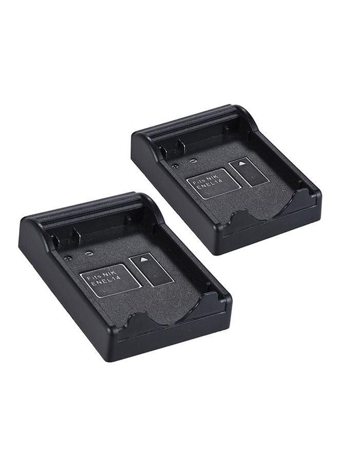 ANDOER 2 Piece ENEL14 Battery Plate Black  - Image 2