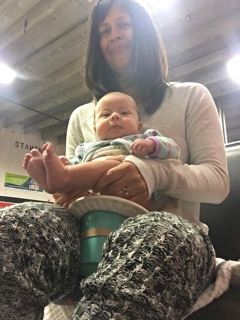 Tiny Undies Top Hat Potty for Newborn Infant Potty Training | Elimination Communication | Includes 100% Cotton Undyed Fleece Cozy | Anti-Slip Rubber Band | for EC Baby Potty Training (Turquoise) - Image 4