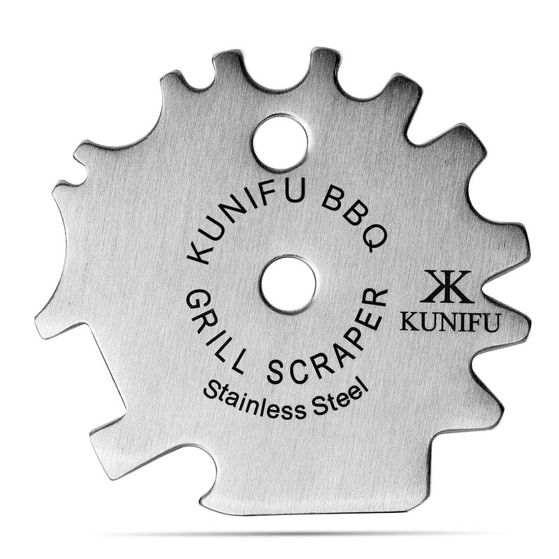 KUNIFU BBQ Grill Scraper Stocking Stuffers BristleFree for Griddle Kitchen Gadgets Cleaner Camping Accessories Ideal Gifts for Christmas for Men Dad Husband Boyfriend Fathers Day