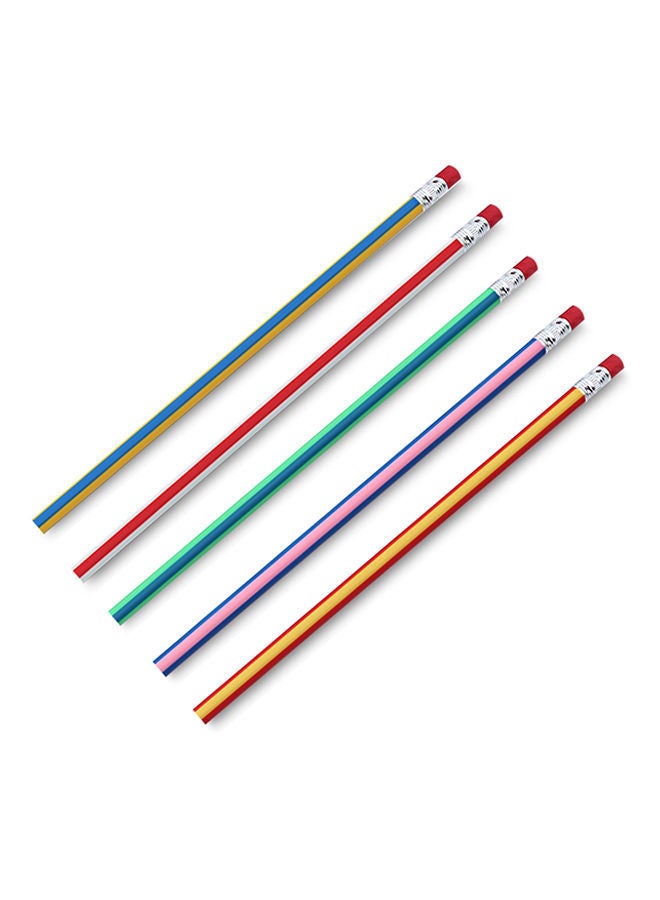 NIBEMINENT 5-Piece Flexible Pencil Set Multicolour - Image 1