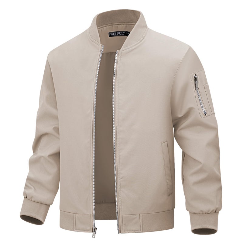 WULFUL Boys Bomber Jackets Kids Spring Fall Zip Up Varsity Windbreak Jackets - Image 2