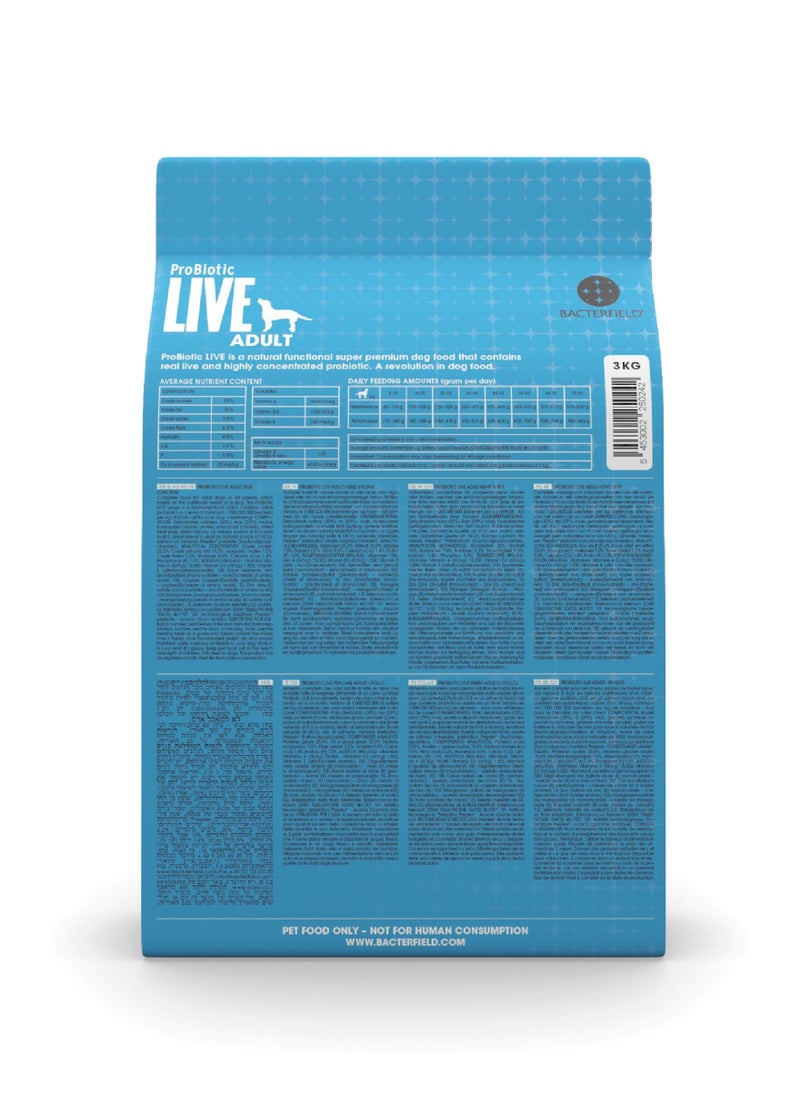 Probiotic Live - Dog dry food Adult Chicken and Rice - Image 1