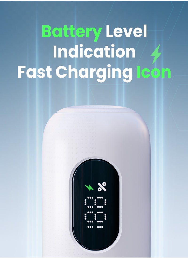 Moxedo - Moxedo Combo 5x 10,000 mAh Power Bank with Charging Dock 20W Power Delivery USB-C Fast Charging with Built-in Type-C Cable (White) - Image 1