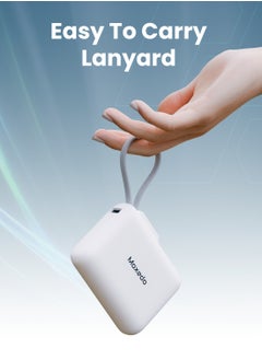 Moxedo Moxedo Combo 5x 10,000 mAh Power Bank with Charging Dock 20W Power Delivery USB-C Fast Charging with Built-in Type-C Cable (White)  - Image 2