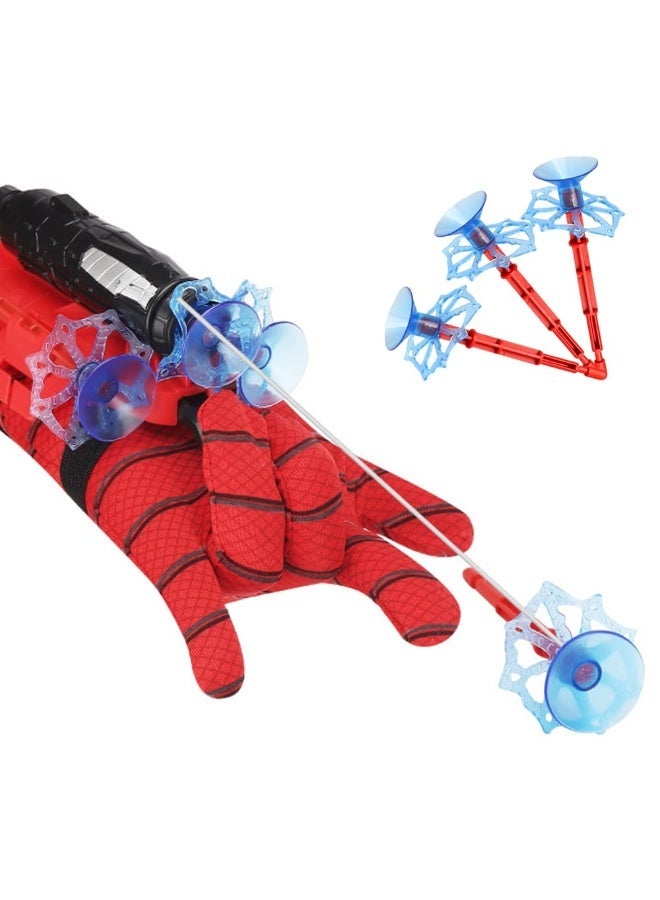 Halamodo Spider Man Toy Launcher Gloves, Spider Man Launcher Wrist Toy Set, Superhero Spider Web Shooter Children, Spider Launcher Wrist Toy, Costume Role Playing Hero Prop Gifts, Party Cosplay Gift for Kids - Image 2