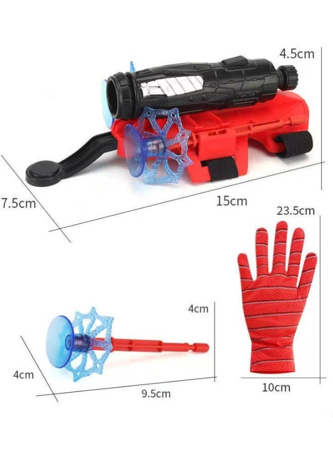 Halamodo Spider Man Toy Launcher Gloves, Spider Man Launcher Wrist Toy Set, Superhero Spider Web Shooter Children, Spider Launcher Wrist Toy, Costume Role Playing Hero Prop Gifts, Party Cosplay Gift for Kids - Image 5