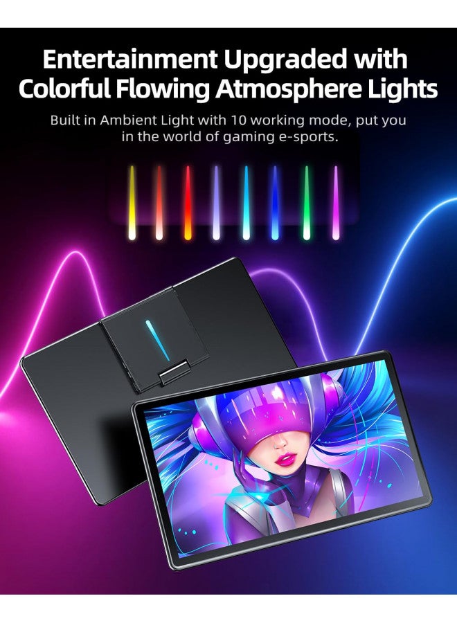 UPERFECT Y Portable Monitor Freestanding Touchscreen, 15.6''FHD 1080P IPS Screen with Adjust Kickstand, 2000:1 Contrast Ratio, 100% sRGB w/Standard HDMI/USB 3.0/Type C, Built-in Speaker/Ambient Light - Image 4