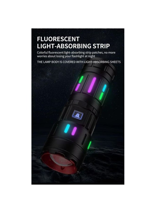 Multifunctional Type-C flashlight with light strip, digital display and long-lasting battery,T409 - Image 4