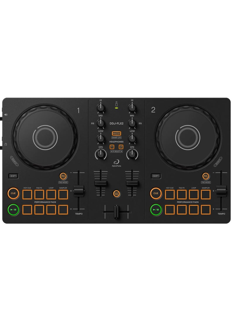 Alphatheta - AlphaTheta DDJ-FLX2 Compact 2-channel DJ controller - Image 1