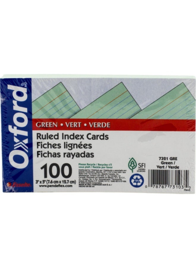 Index Cards 3 X 5 in Green