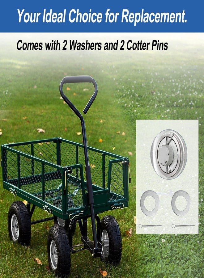 Cubesprings 4.10/3.50-4 Tire and Wheel Flat Free,Solid 4.10/3.50-4 Tires with 5/8”Axle Bore Hole&2.2” Offset Hub, 10 Inch Tires and Wheels for Hand Truck Dolly Wagon Garden Cart Wheelbarrow Replacement, Pack of 2 - Image 5