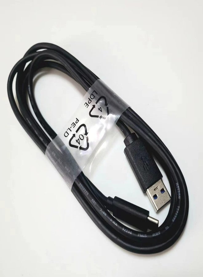 LZYDD 6ft Black USB Type C Charging Cable for Corsair Gaming Headsets - Image 1