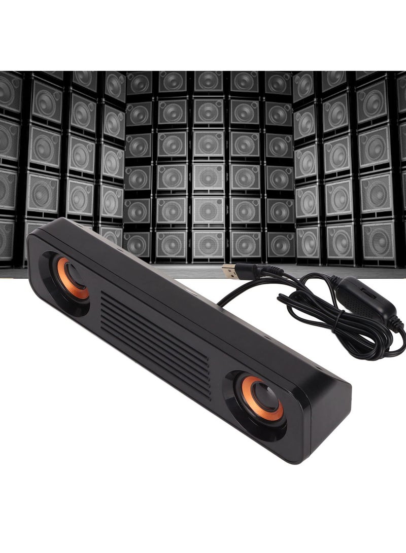 SYOSI شريط صوت سلكي، شريط صوت تلفزيوني مع مضخم صوت، مكبر صوت سطح مكتب ستيريو USB HiFi 360 درجة، نظام صوت محيطي للسينما المنزلية، لجهاز عرض الألعاب التليفزيونية - Image 5