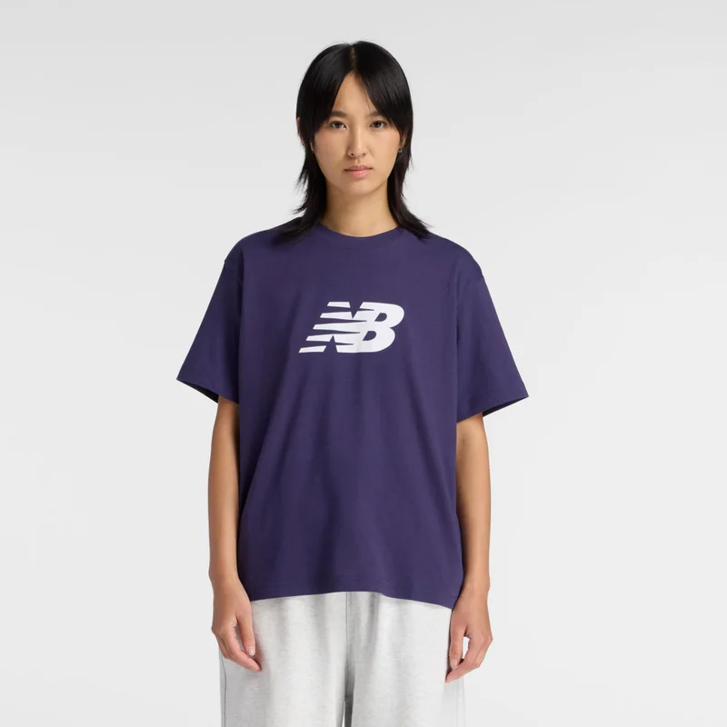 نيو بالانس Sport Jersey Relaxed Logo T-Shirt