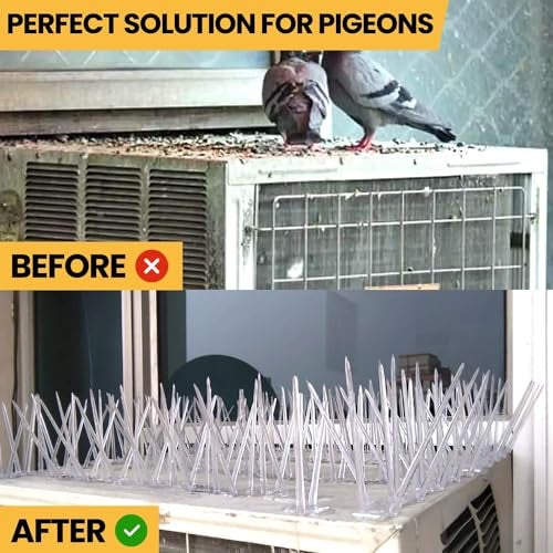 SpikeZone Bird Spikes for Balcony | Pigeon Control Spikes for Window AC, Split AC & Ledges | Anti Bird Spikes for Home, Office & Warehouse | Polycarbonate | Pack of 10 - Image 5