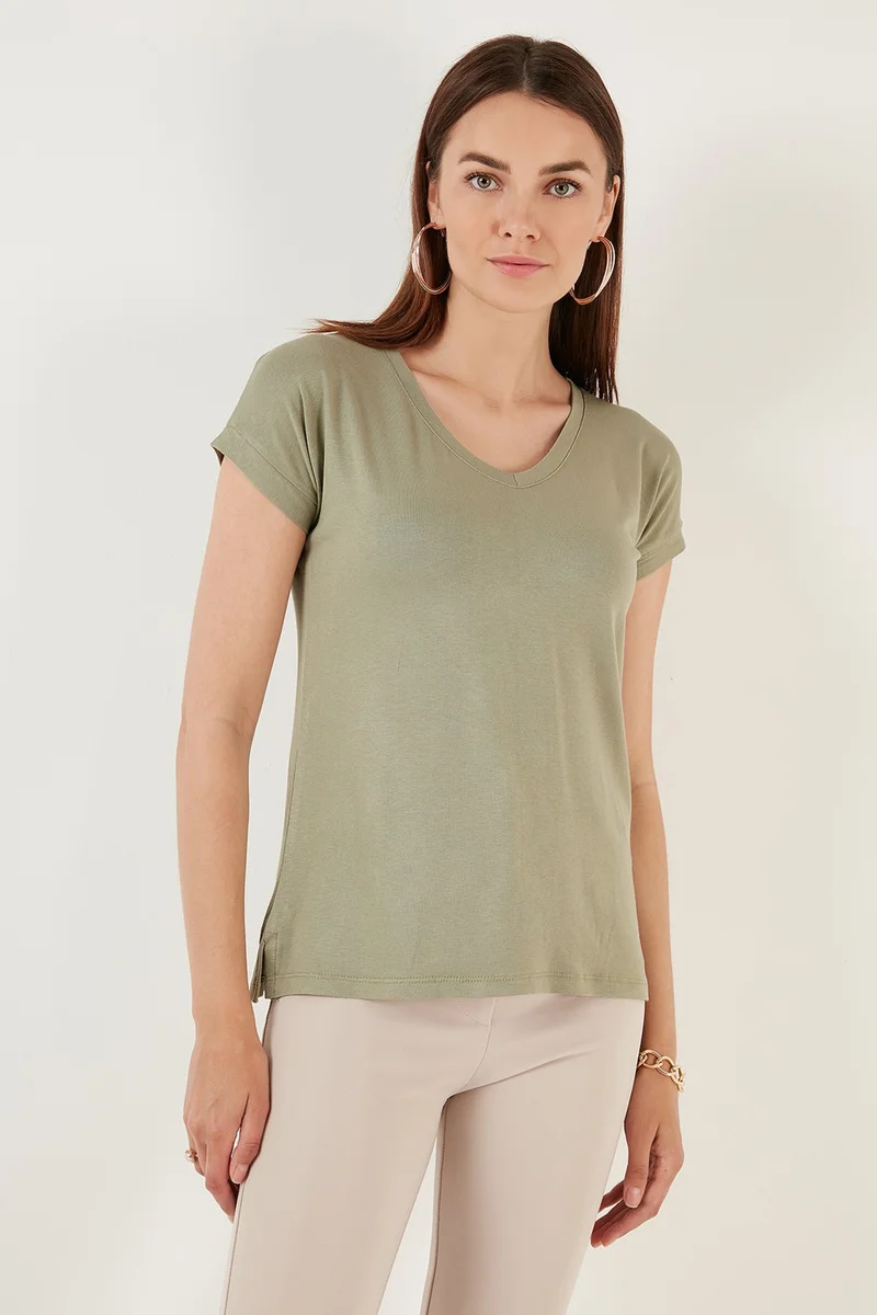 Lela V-Neck Relaxed Cut Women's Blouse 5862000