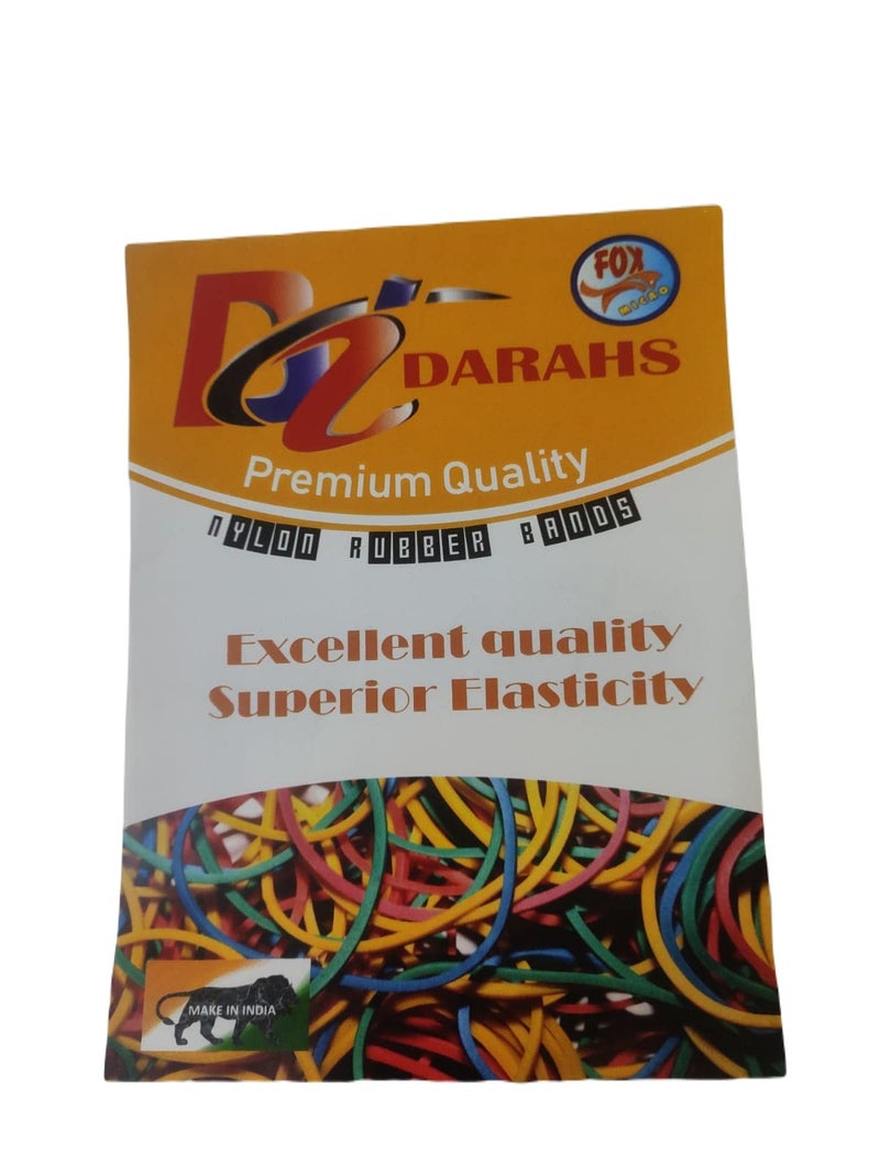 DARAHS Assorted Size and Multicolor Color Rubber Bands (1 Inch) Set of 500 Band - Image 4