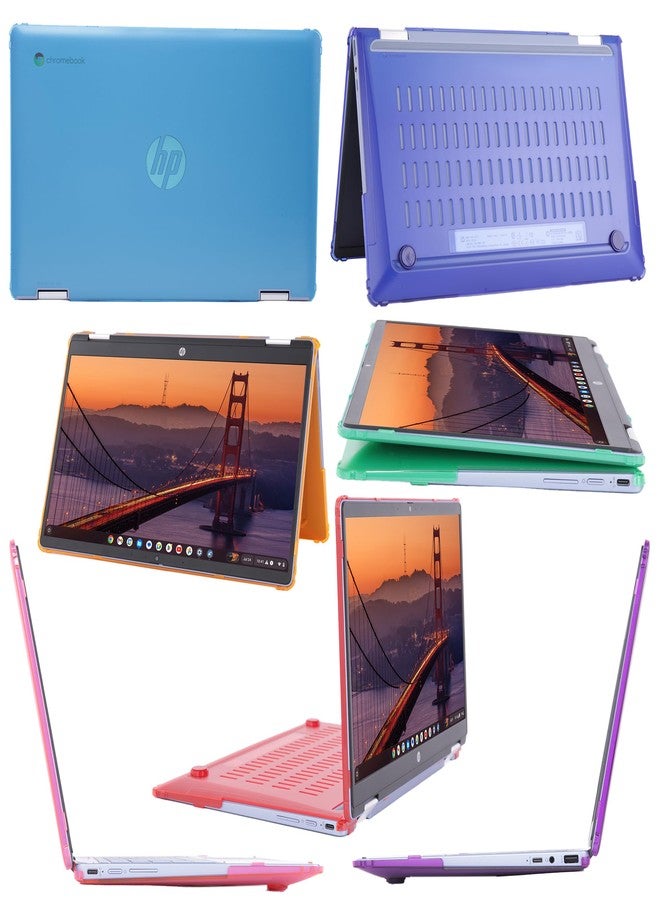 mCover Hard Shell Protective Case Only Compatible with HP Chromebook x360 14B-CD0000 Series (2024-2025) (Not for other HP Chromebook and Windows Notebook PCs) Black - Image 4