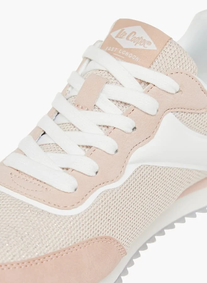 Lee Cooper Women's Panelled Sneakers with Lace-Up Closure