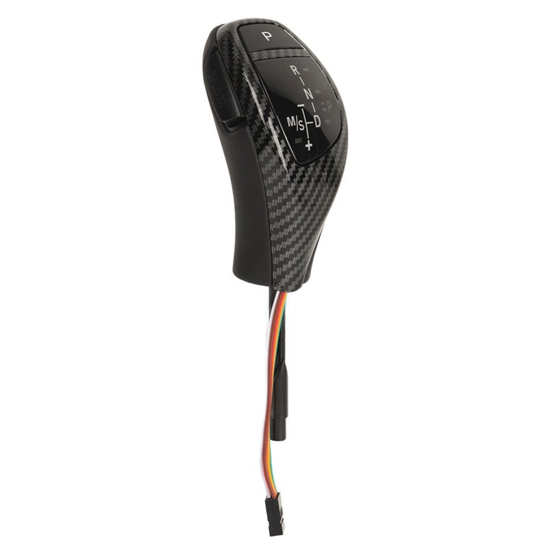 LED Gear Shift Knob Carbon Fiber Pattern Automatic Transmission Gear Shifter - Enhanced Visibility Design Car Lever Handle Shifter Head for 5 Series E60 E61 3 Series E46 - Image 2