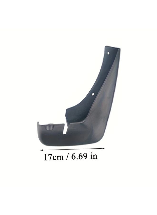 4pcs Universal Black Car Mud Flaps Flexible Rubber Splash Guards Easy Install - Image 3